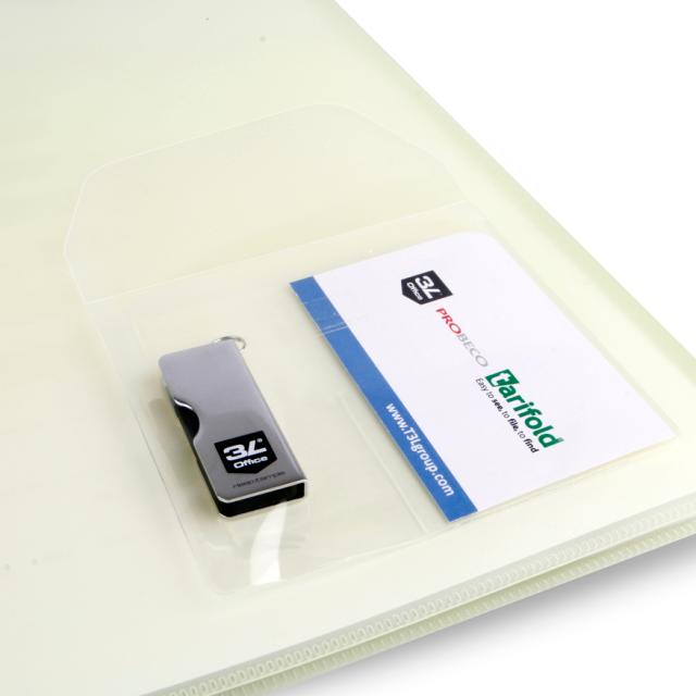 Pochettes adhésives 3L  pour clef USB / carte de visite