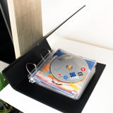 Pack Blu-Ray, 50 pochettes doubles Blu-Ray avec feutre, 2 classeurs