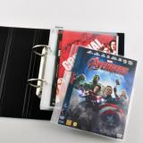 Pack de rangement DVD - 50 pochettes doubles pour DVD avec feutre, 2 classeurs pour DVD