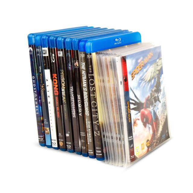 Pochettes Blu-Ray avec perforations pour classeur