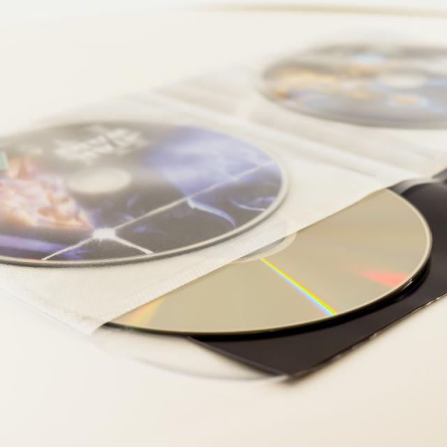 Pochettes pour 4 disques DVD avec feutre