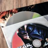 Pochettes pour 4 disques DVD avec feutre