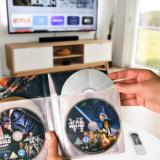 Pochettes pour 4 disques DVD avec feutre