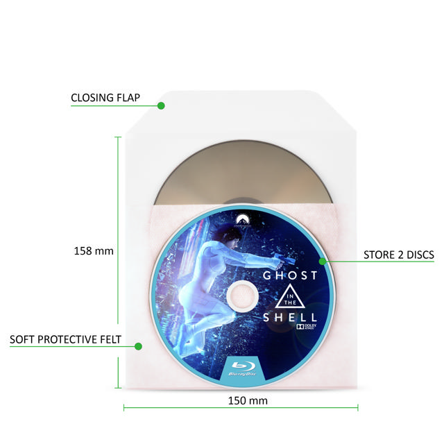 Pochette Blu-Ray simple/double avec feutre