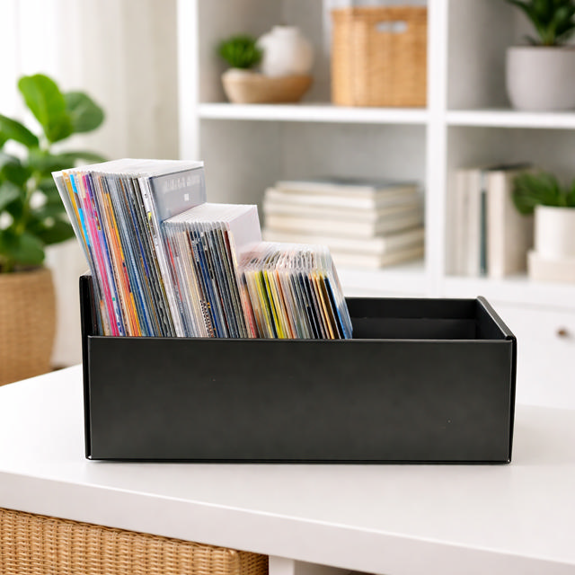Boîte de rangement pour les pochettes DVD, CD et Blu-ray