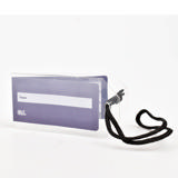 Etiquette à bagage plastifiable