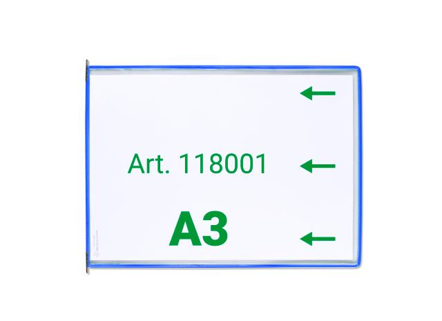 Poche à pivots Tarifold, A3, paysage, insertion côté droit