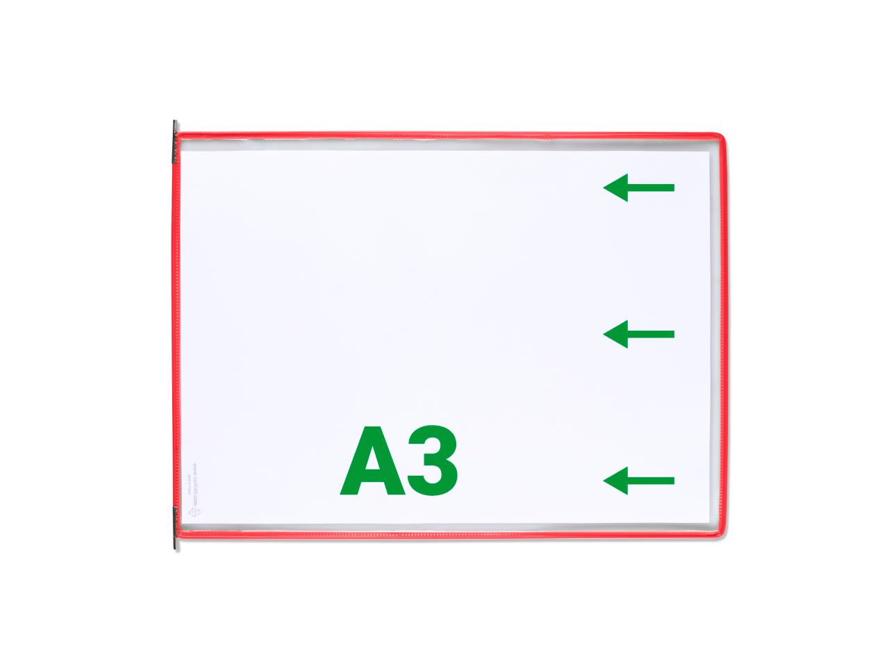 Poche à pivots Tarifold, A3, paysage, insertion côté droit