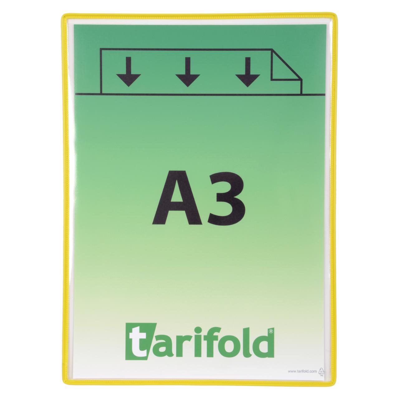 POCHES STANDARD - SANS PIVOTS - A3 - JAUNE