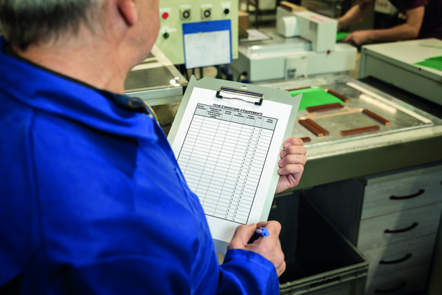 Porte-bloc, aluminium, A4, portrait