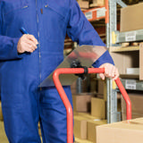 Porte-bloc pour chariot, aluminium, A4, portrait