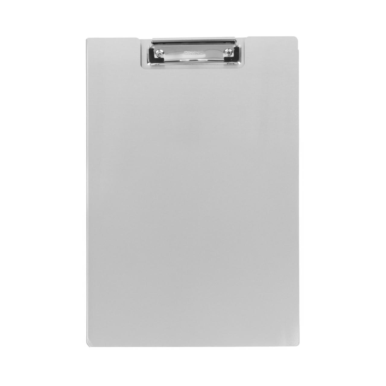 Porte-bloc à rabat, Aluminium, A4, Portrait