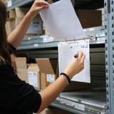 Support d’affichage 4 anneaux magnétique, aluminium, A4