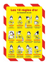 Magneto Safety Pochette-cadre d'affichage adhésive, Repositionable, A4