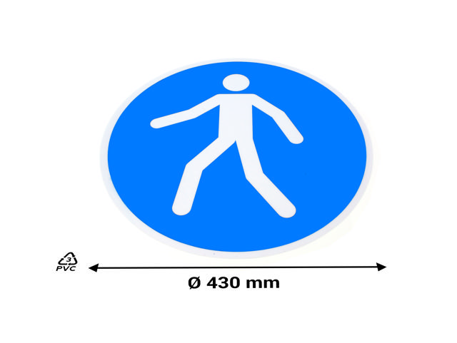 Pictogramme de sécurité adhésif, Utilisez le passage piéton