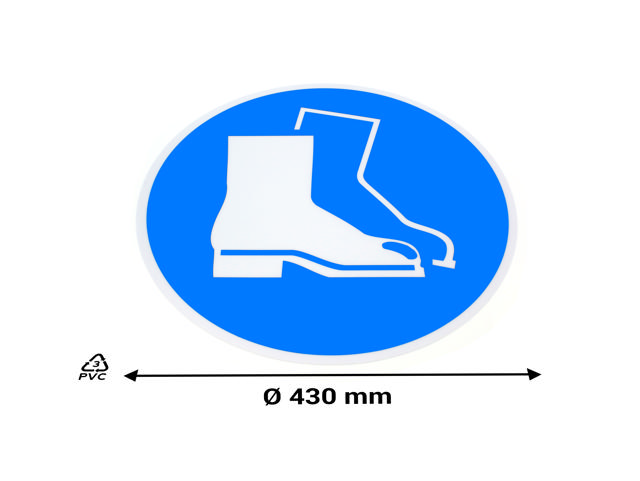 Pictogramme de sécurité adhésif, Chaussures de sécurité obligatoires