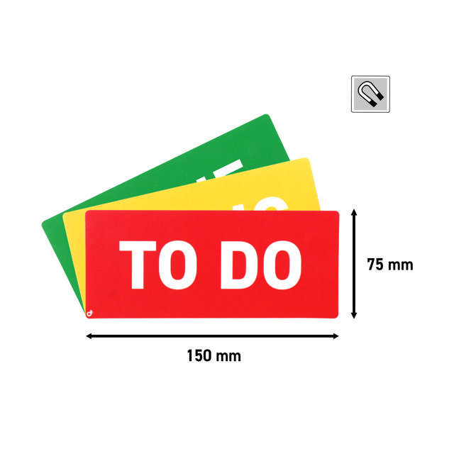 Cartes magnétiques titres, Kanban, 175 x 75 mm