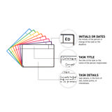Cartes magnétiques pour tâches, M, 105 x 75 mm