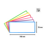 Kit cartes tâches magnétiques pour tableau Agile, 6 colonnes, cartes M