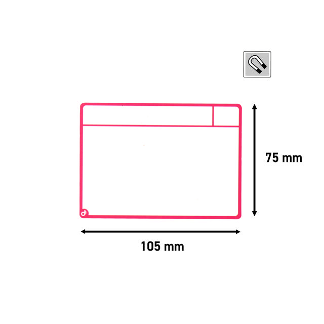 Kit cartes tâches magnétiques pour tableau Kanban, 3 colonnes, cartes M