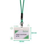 PORTE-BADGES SOUPLE - ANTIMICROBIEN - TRANSPARENT