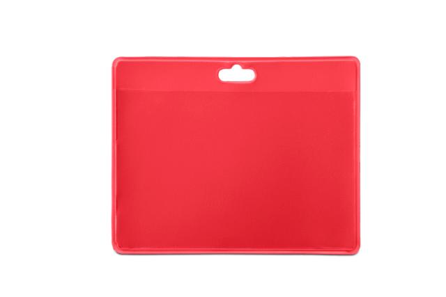 PORTE-BADGES SOUPLE - ROUGE