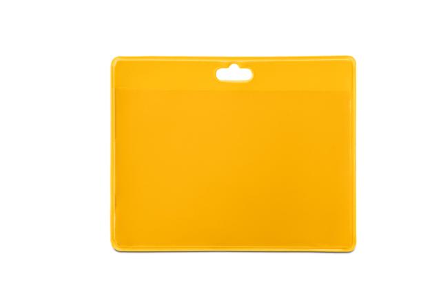 PORTE-BADGES SOUPLE - JAUNE