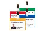 KITS BADGES VISITEURS - PVC - BLEU