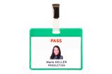 KITS BADGES VISITEURS - PVC - VERT