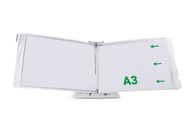 Poche à pivots Tarifold, A3, paysage, insertion côté droit