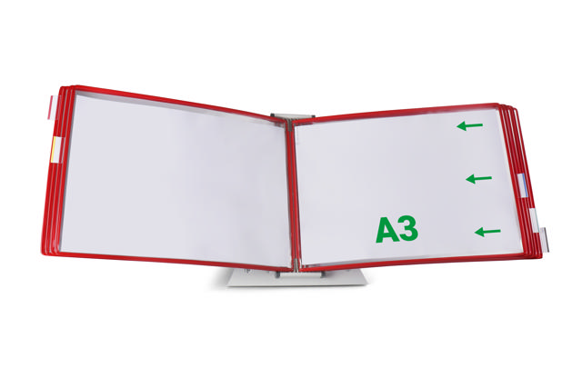 Poche à pivots Tarifold, A3, paysage, insertion côté droit