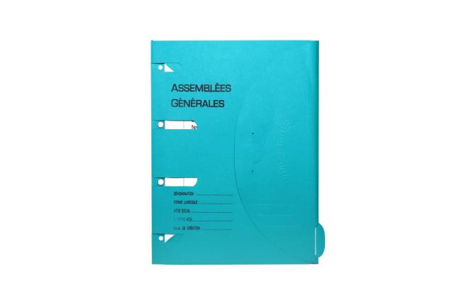 Chemise perforée à onglet Smartfolder, Assemblées générales, 50 feuillets, A4