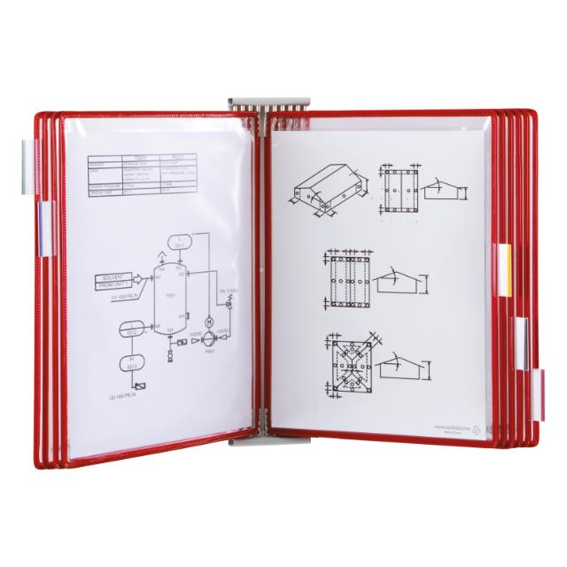 Kit extension pour système mural métal Tarifold, A4, 10 poches