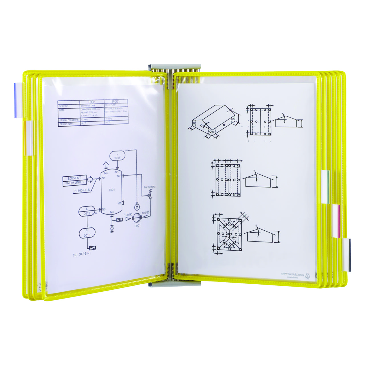 Kit d'extension pour système mural métal Tarifold, A4, 10 poches