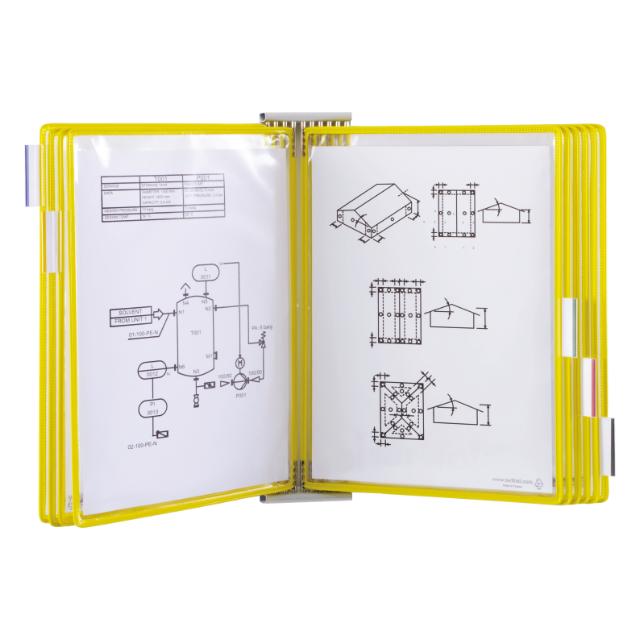 Kit extension pour système mural métal Tarifold, A4, 10 poches