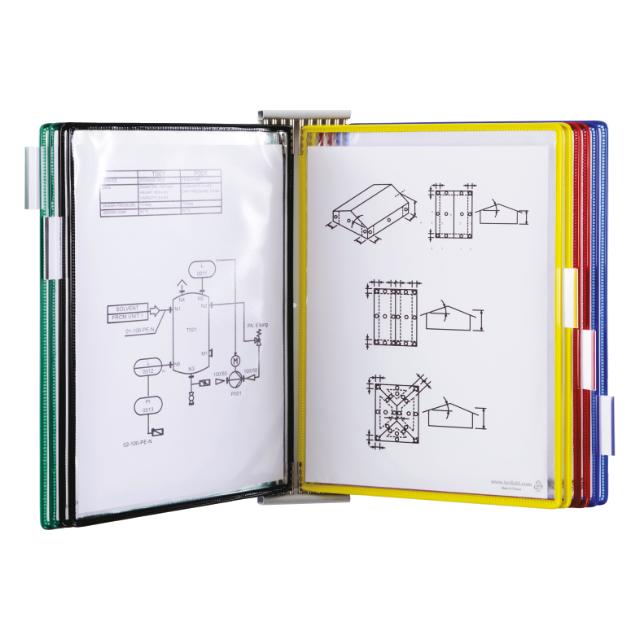 Kit extension pour système mural métal Tarifold, A4, 10 poches