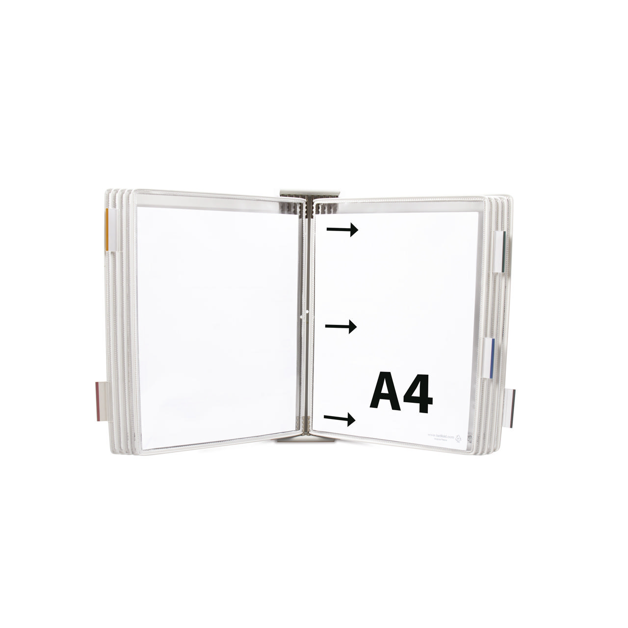 Kit d'extension pour système mural métal Tarifold, A4, 10 poches, insertion côté gauche