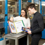 Système de présentation pupitre métal Tarifold, A4, 10 poches