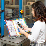 Système de présentation pupitre métal Tarifold, A4, 10 poches
