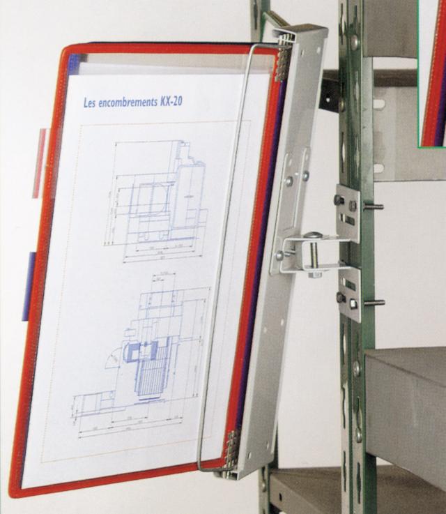 SUPPORT POUR RACK PIVORACK - POUR 10 À 20 POCHES A5/A4 - GRIS