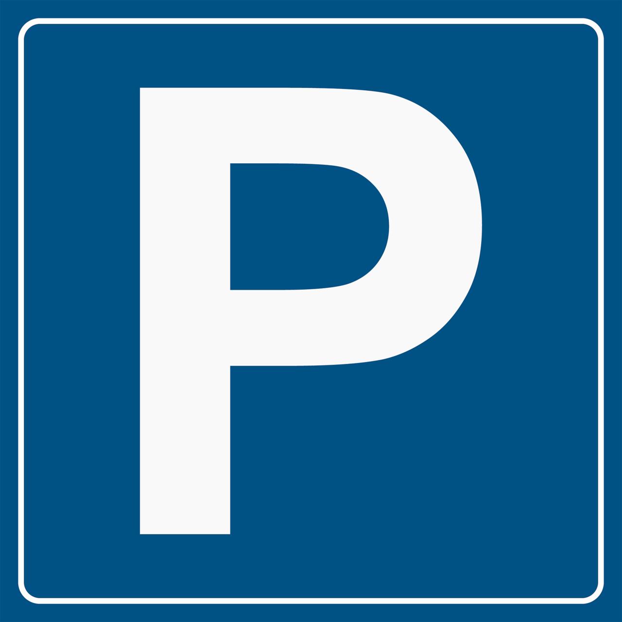 Panneau d'information - Parking, 100 x 100 mm