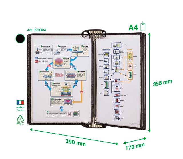 KIT MURAL PRO - A4 - 5 POCHES - NOIR