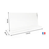 Marque-place de table acrylique à personnaliser, rectangle