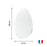 Oeuf de Pâques en acrylique personnalisable