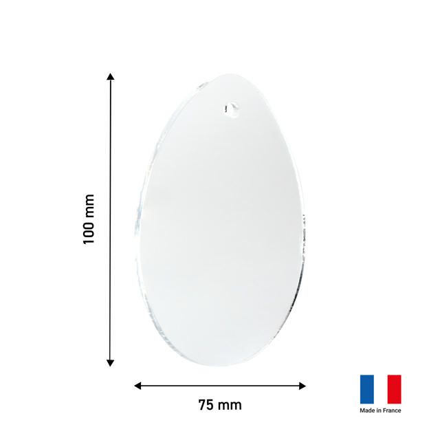 Oeuf de Pâques en acrylique personnalisable