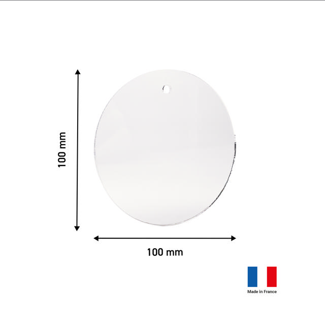 Disque acrylique personnalisable S, 100 mm
