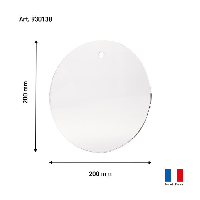 Disque acrylique personnalisable M, 200 mm