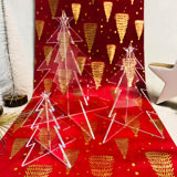 Lot de sapins de Noël en acrylique