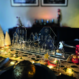 Village de Noël en acrylique