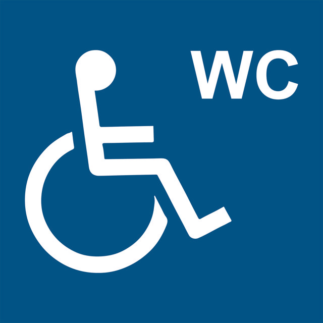 Panneau d'information - WC handicapés